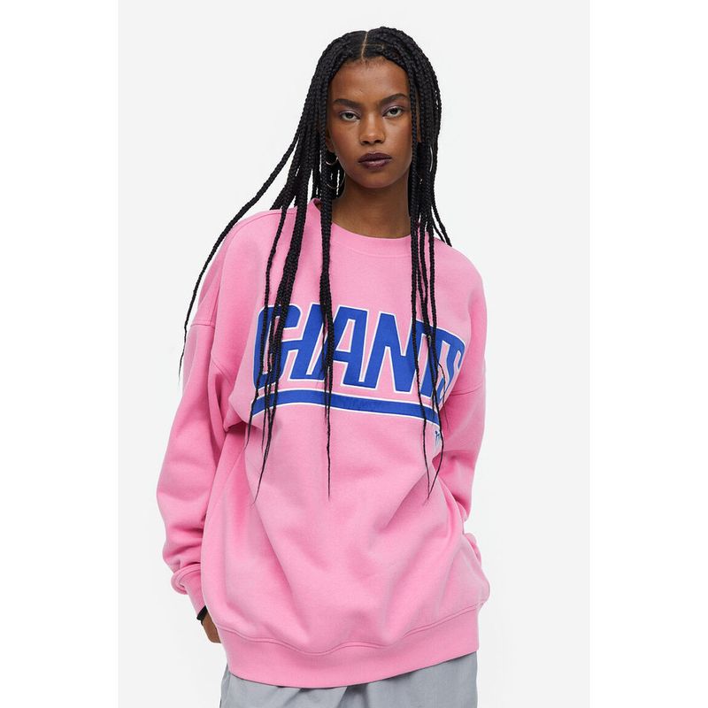 H&M  Woman Oversized printed sweatshirt 1127637_2