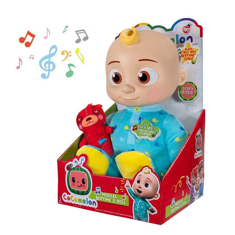 Cocomelon Musical Bedtime Jj ตุ๊กตายัดนุ่นของเล่นสําหรับเด็ก