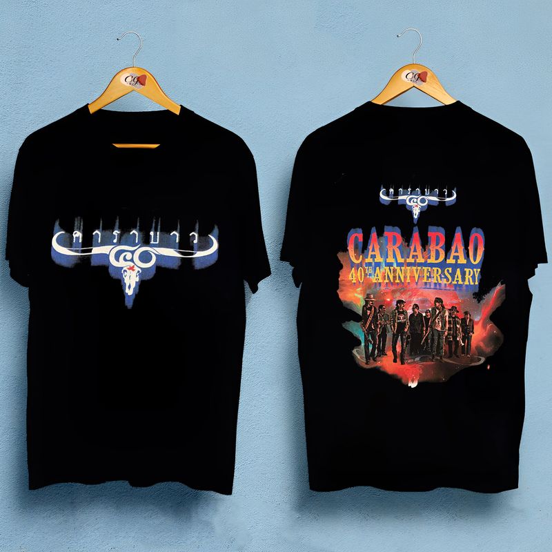 [พร้อมส่ง] เสื้อยืดคอกลมแขนสั้นพิมพ์ลาย 40 ปี วงคาราบาว/Carabao Band 40th Anniversary t shirt