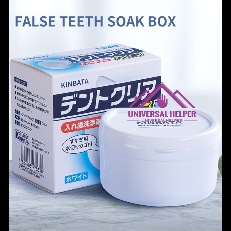 กล่องใส่ฟันปลอม แบบพกพา C-863กล่องแช่ฟันปลอม🦷กล่องรีเทนเนอร์ กล่องเก็บฟันปลอม กล่องทำความสะอาดฟันปลอม