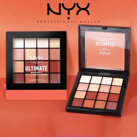 NYX Eyeshadow PALETTE 16 Color เครื่องสำอาง สีเอิร์ ธ อายแชโดว์ อายแชโดว์ไฮกลอส พาเลทอายแชโดว์