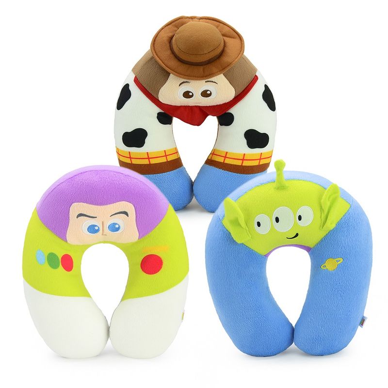 Disney Pixar ลิขสิทธิ์แท้ หมอนรองคอ Toy Story Woody / Alien / Buzz Lightyear : Relax