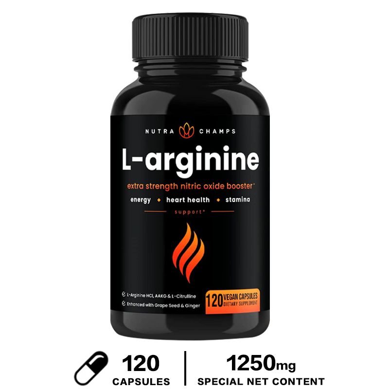 L-Arginine Nitric Oxide สำหรับการปรับปรุงกล้ามเนื้อ - ประกอบด้วย L-Arginine และ L-Citrulline Powder