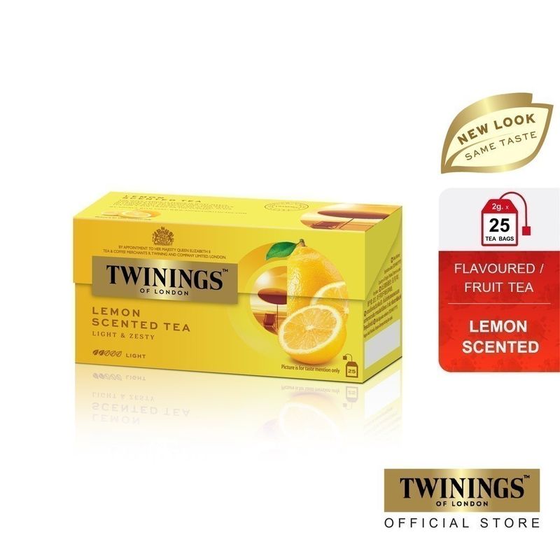 ทไวนิงส์ เครื่องดื่ม เลม่อน ชนิดซอง 2 กรัม แพ็ค 25 ซอง Twinings Lemon 2 g. Pack 25 Tea Bags ชามะนาว ชาผลไม้