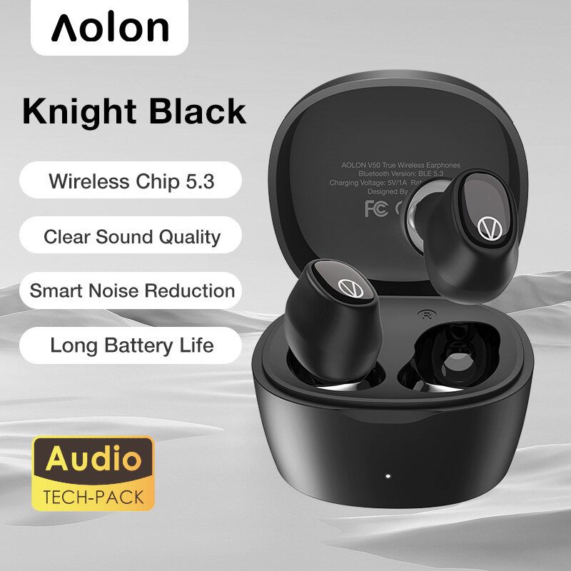 Aolon หูฟังบลูทูธ V50 TWS Bluetooth Earphone หูฟังบลูทูธเบสหูฟังสเตอริโอไฮไฟสเตอริโอไร้สายตัดเสียงรบกวนรุ่นอัพเกรด 5.3