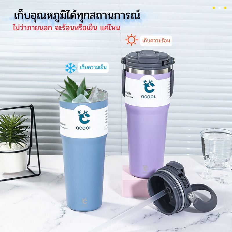 แก้วเยติ SUS304 750ml 900ml 1200ml,เงิน,1200ml