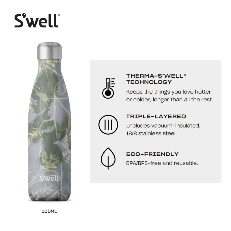 Swell 18/8 Stainless Steel Triple Layered Bottle with Therma-S’well Technology - Seasonal Collection 500ml (17oz) ขวดน้ำ