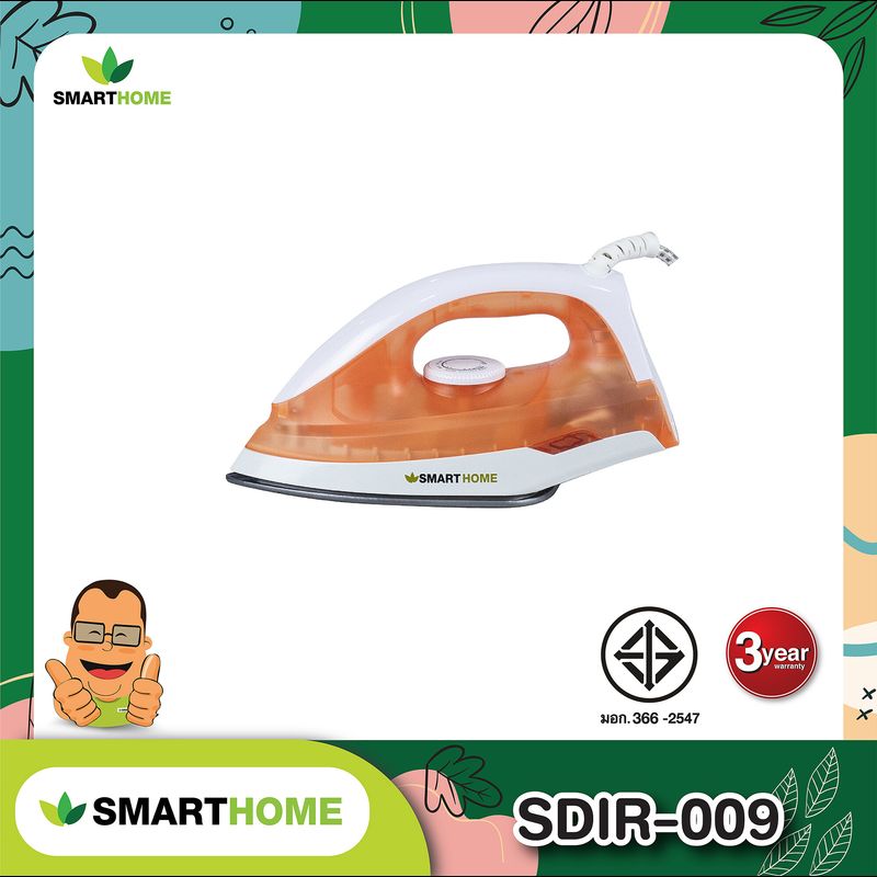 SMARTHOME เตารีดไฟฟ้าแบบแห้ง รุ่น SDIR-009