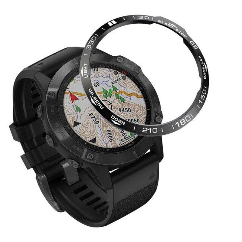 สำหรับ Garmin Fenix 7 7X 5Plus 6 6X Pro สมาร์ทวอทช์แหวนกรอบสไตล์ฝาเคสแหวนโลหะป้องกันรอยขีดข่วน