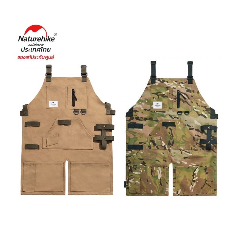 Naturehike Thailand ชุดเอี๊ยมช่างแคมป์ปิ้ง Canvas-Outdoor Camping Apron