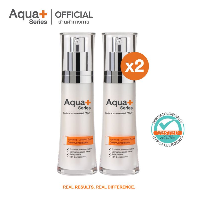 (ส่งฟรี) AquaPlus Radiance-Intensive Essence 30 ml. (จำนวน 2 ขวด) เอสเซนส์บำรุงผิวหน้า เนื้อสัมผัสบางเบา เพื่อผิวชุ่มชื้นแลดูเรียบเนียน