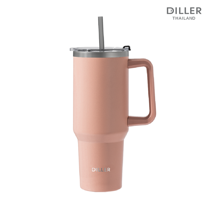 Diller Thermo Tumbler 1300ml MLH9101 แก้วเก็บความเย็น/ร้อน 24ชม สแตนเลส 2ชั้นพร้อมฉนวนสูญญากาศเก็บเย็น 24 ชม แก้วเก็บอุณหภูมิ แก้วเก็บความร้อน แก้วน้ำพกพา แก้วเก็บเย็น แก้วเก็บเย็น24ชม กระติกเก็บเย็น Water Bottle