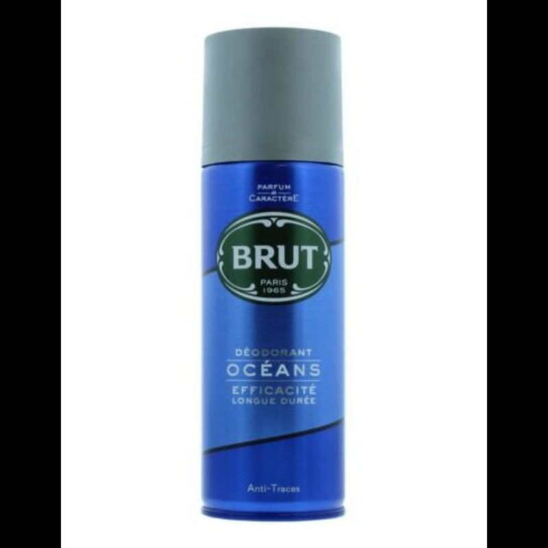 Brut Oceans Deodorant (Made in England) 200ml. บรูท โอเชียน สเปรย์ระงับกลิ่ยกาย นำเข้าจากประเทศอังกฤษ 200มล.