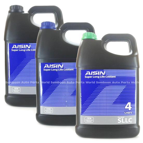 AISIN น้ำยาหม้อน้ำ น้ำยาหล่อเย็น (เลือกสีได้) ผสมพร้อมใช้ AISIN SUPER LONG LIFE COOLANT PRE-MIXED SLLC 4 ลิตร