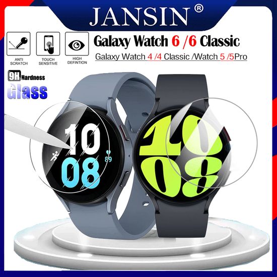 ฟิล์ม For Samsung Galaxy Watch 6 Classic 43mm 47mm ฟิล์ม Galaxy Watch 6 40mm 44mm ฟิล์ม Galaxy Watch 5 /5 Pro 45mm ฟิล์ม Galaxy Watch 4 Classic 42mm 46mm HD Clear ฟิล์มกระจกนิรภัยกันรอยหน้าจอสําหรับ Accessories