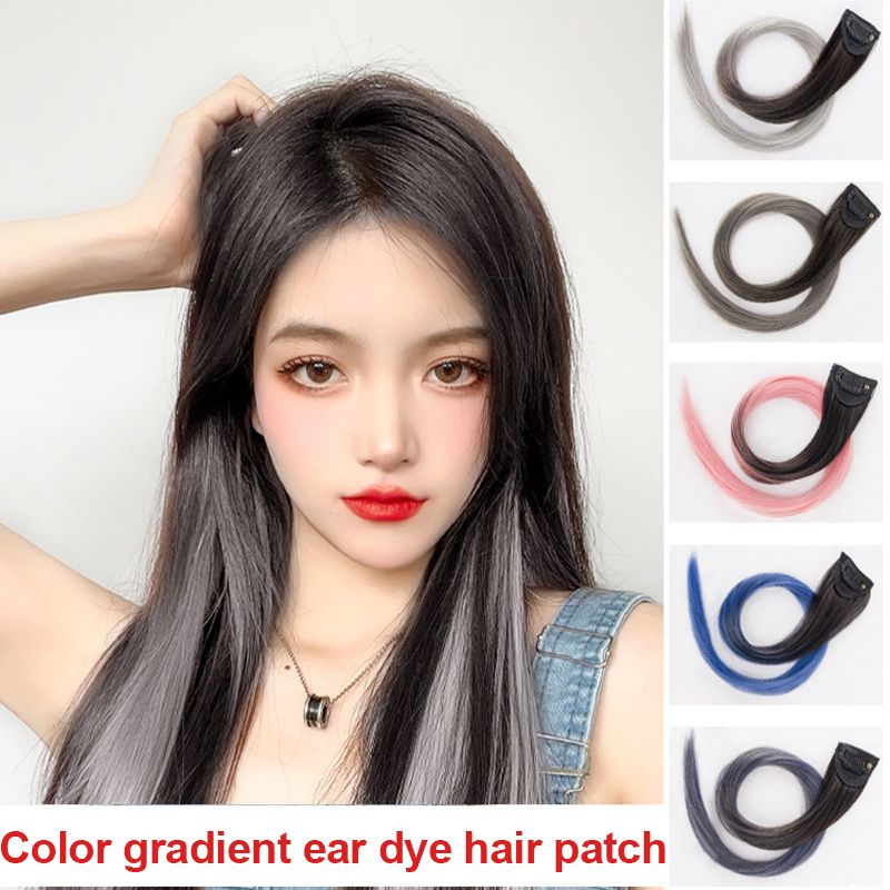 ผมปลอมแบบกิ๊บ แฮร์พีชผมยาวส แฮร์พีชไฮไลท์ คาร์บอนไฟเบอร์  light weight 5g 55cm long. Hair pieces color high gloss bouquet color hair wig  womens fashion hair