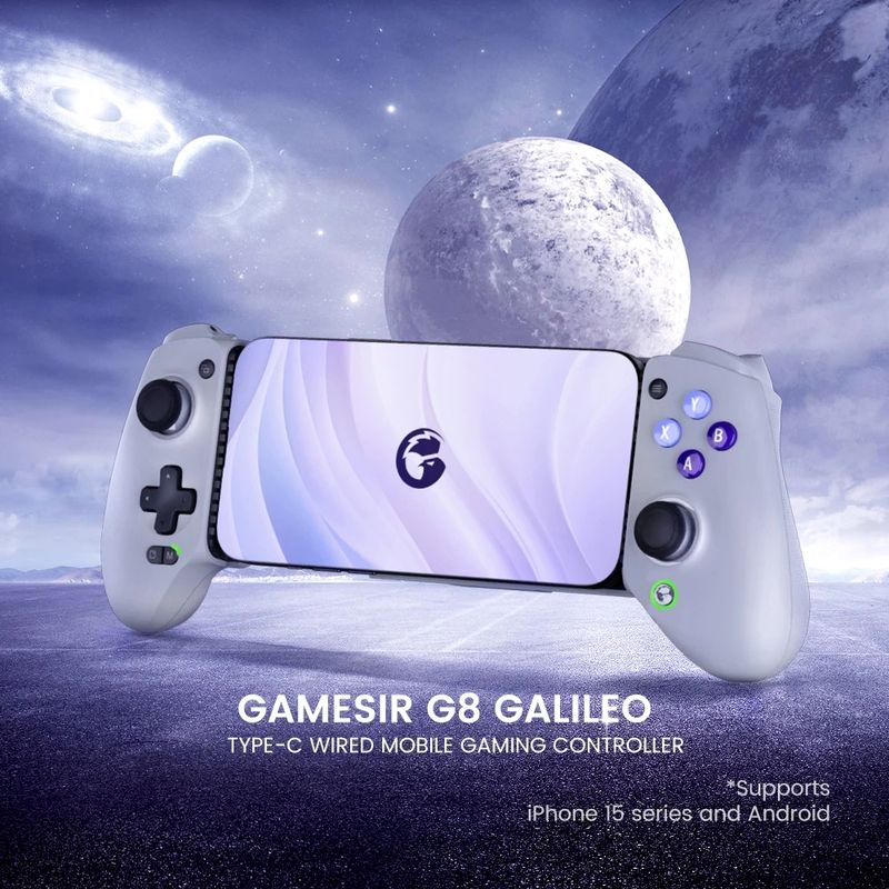 Gamesir G8+/G8/X2s รุ่นบลูทูธ/X2s Galileo Type C Gamepad ตัวควบคุมโทรศัพท์มือถือพร้อม Hall Effect Stick สําหรับ iPhone 15 Android PS