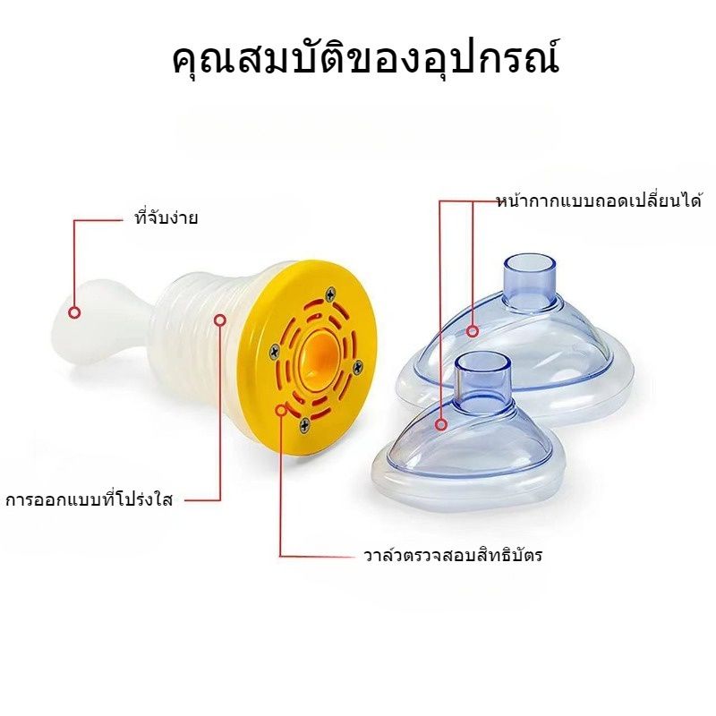 Hodepart อุปกรณ์ช่วยเหลือการสําลัก CPR แบบพกพา สําหรับผู้ใหญ่ และเด็ก 1 ชุด