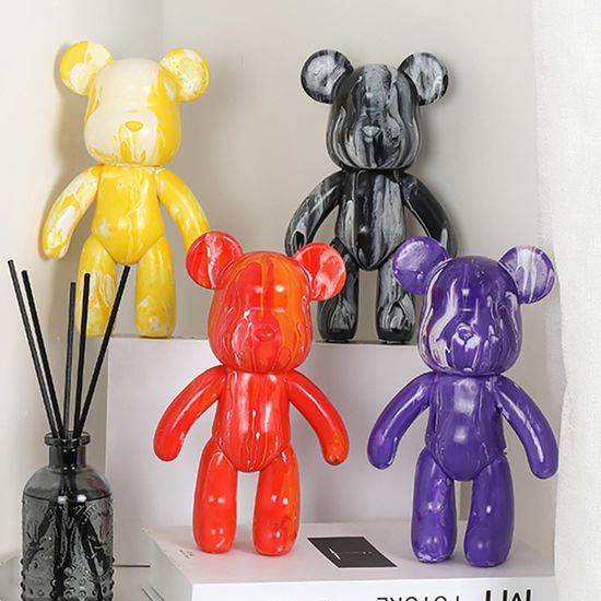 (พร้อมส่ง) หมีของเหลว DIY 23cm violent bear ภาพวาดของเหลว Tiktok ของขวัญวันเกิด