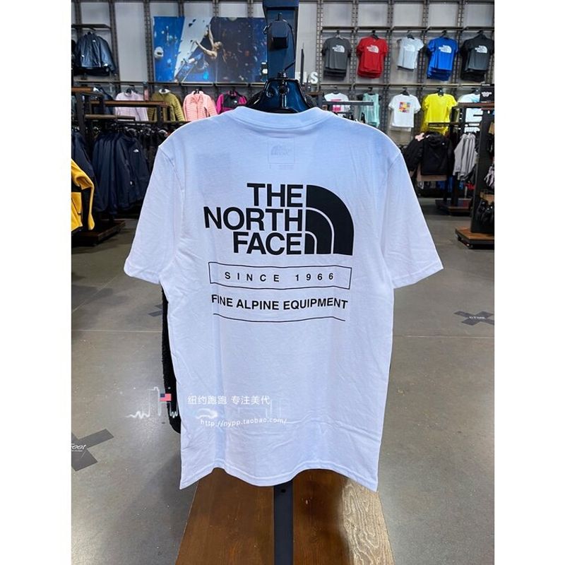 เสื้อยืดลำลองฤดูร้อน The NORTH FACE เสื้อยืดลําลอง แขนสั้น พิมพ์ลายโลโก้ สําหรับผู้ชาย