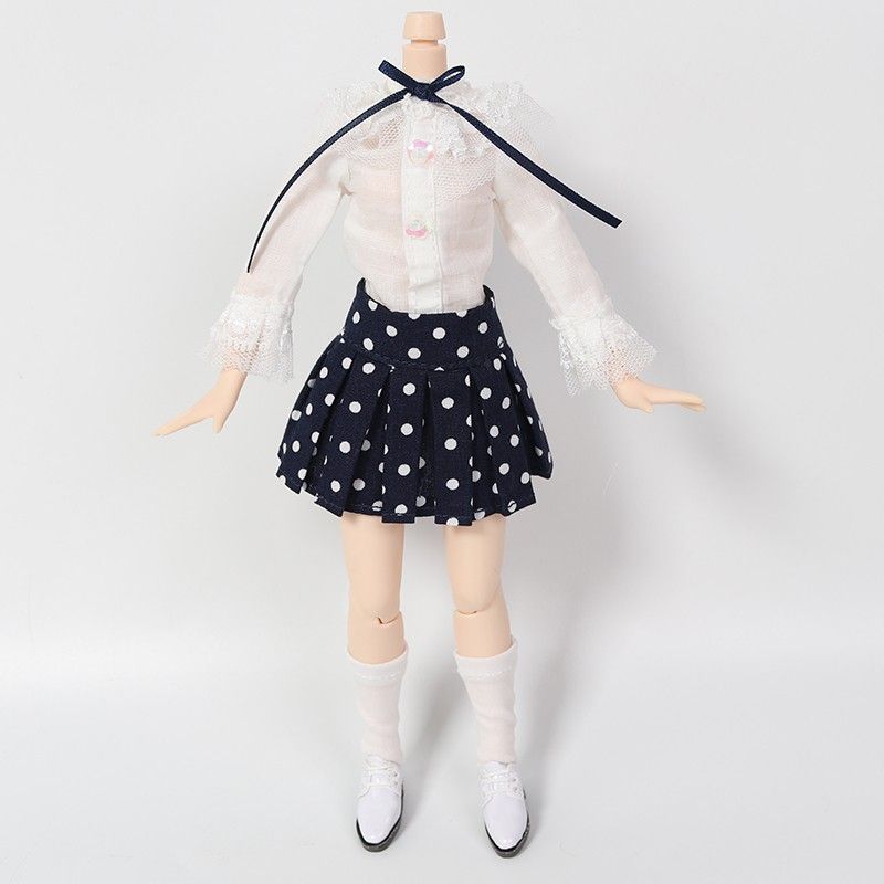 blythe doll clothes ชุดเสื้อผ้าตุ๊กตาบลายธ์ white shirt and short dress เสื้อผ้าตุ๊กตา