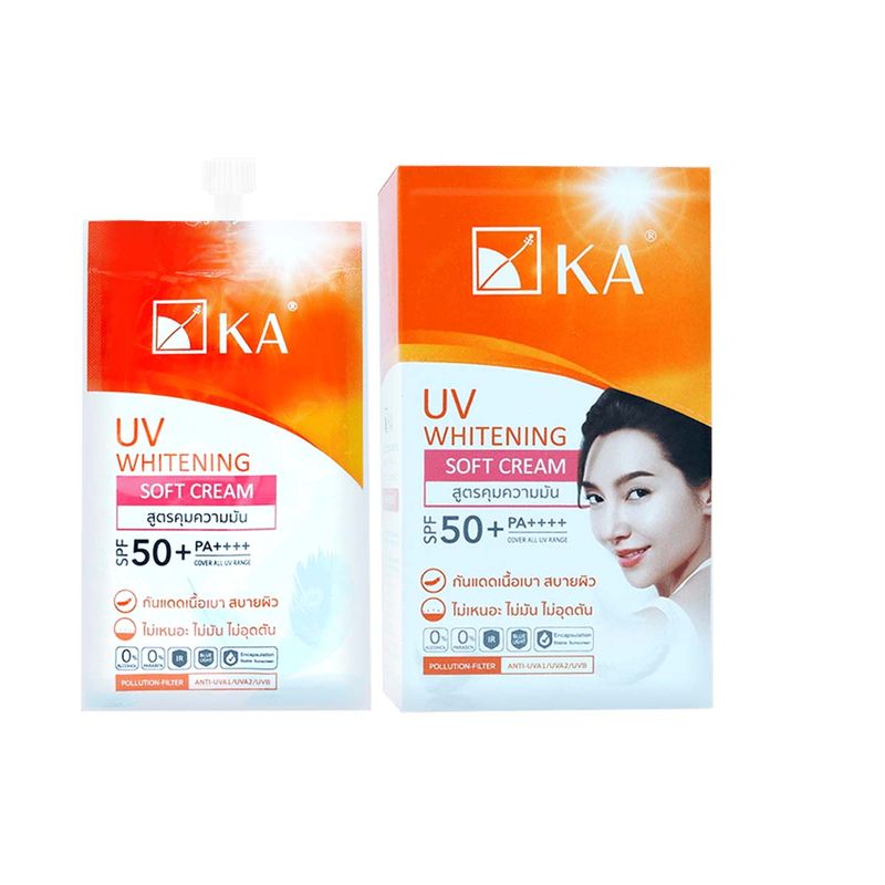 KA:UV WHITENING SOFT CREAM SPF50+ PA++++,1 ซอง