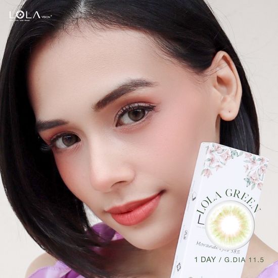 LOLA VISION 1-Day LOLA Green โลล่าวิชั่น คอนแทคเลนส์ สีเขียว แบบรายวัน