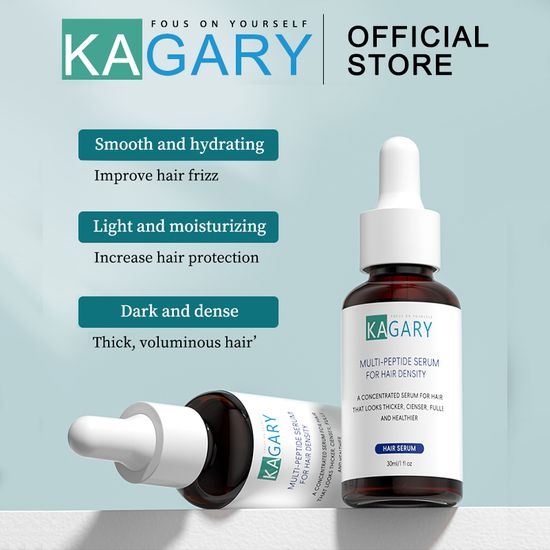 KAGARY Multi-Peptide Serum Anti Hair Loss Hair Serum 30 ml เซรั่มบำรุงผม น้ำมันใส่ผม ออยล์บำรุงผม บำรุงผม ทรีทเมนต์สำหรับเส้นผม  Hair Treatment