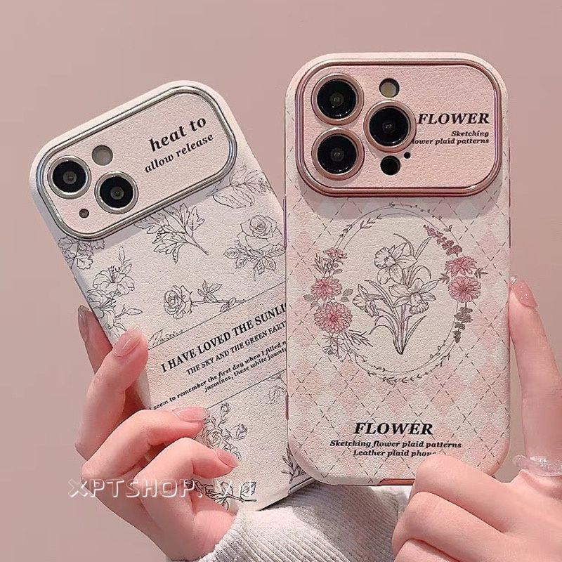 เคสโทรศัพท์มือถือหนัง กันกระแทก ลายดอกไม้ สําหรับ iPhone 15 Pro Max 15 Pro 15 14 13 12 11