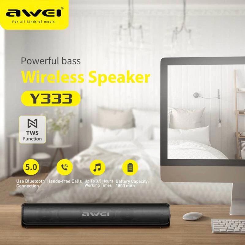 Awei Y333 ลำโพงบลูทูธ ลำโพงทีวี Wireless  Speaker