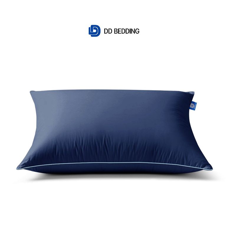 หมอนหนุน Pillow DD NAVY SATIN ใยสังเคราะห์ 100% ขนาด 19x29 นิ้ว ผ้า MicroSatin สีกรมท่า PIN-NV