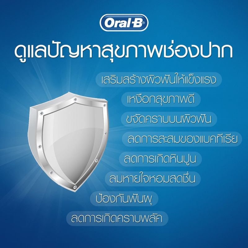 [แพ็คสุดคุ้ม] Oral-B ออรัล-บี ยาสีฟัน กัมแอนด์อินาเมล สูตรป้องกันฟันผุ ขนาด 90 กรัม จำนวน 2  หลอด (ขายดี)