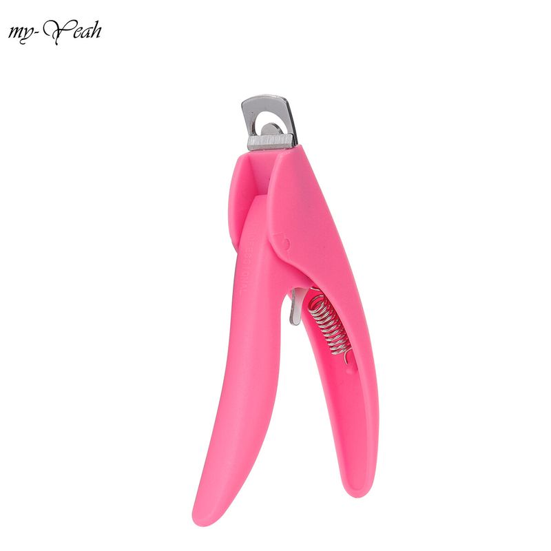 Myyeah 3 สี U-shaped Nail Art Clippers ฝรั่งเศสเล็บปลอมตัดสแตนเลส Trimmers อะคริลิคเครื่องตัดขอบเครื่องมือทำเล็บ