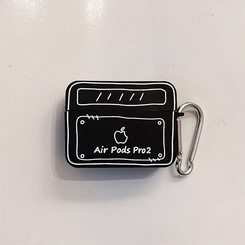 【Fashion】เคส ลายสัญลักษณ์มินิมอล พร้อมตะขอ สําหรับ Apple AirPods 1 2 Pro