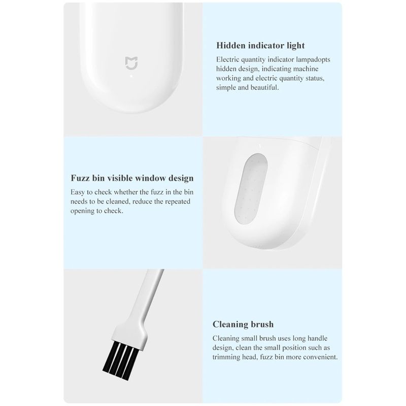 Xiaomi mijia Lint Remover เครื่องตัดขุยผ้าไฟฟ้า เครื่องกำจัดขนบนผ้า