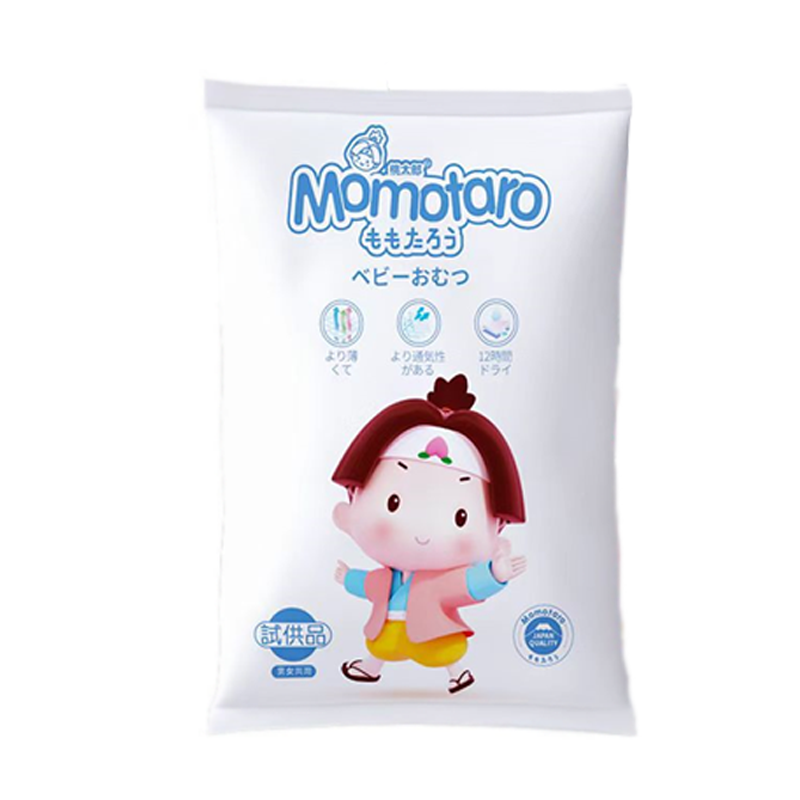 MOMOTARO Baby Diaper Pants Day＆Night Pantsโมโมทาโร่ ผ้าอ้อมเด็กแบบบาง เบาบาง ใส่สบาย ไม่อับชื้น ซึมซับได้ดี ไซส์ XXL (1 ชิ้น)