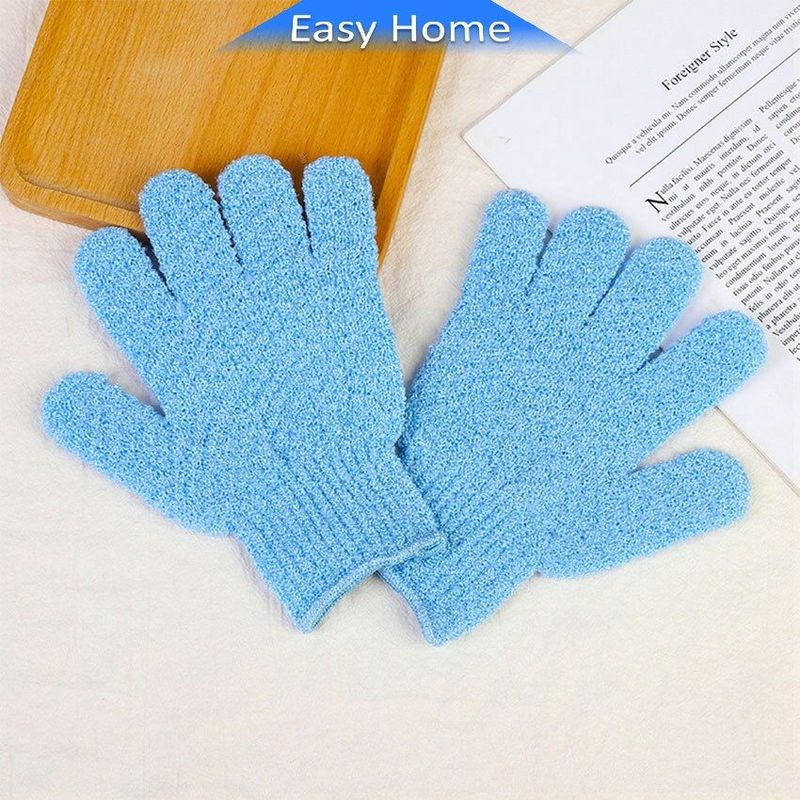 ถุงมือขัดผิวอาบน้ำ ขจัดเซลล์ผิวเก่า ถุงมืออาบน้ำ พร้อมส่ง Glove-style bath towel