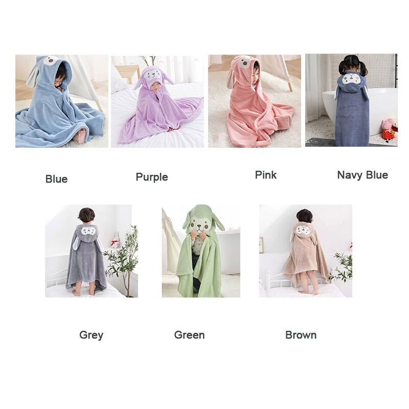 IQANGEL Baby Towel-ผ้าขนหนูอาบน้ำนุ่มพร้อมหูกระต่ายสำหรับ Babieเด็กวัยหัดเดินทารก-ดูดซับเป็นพิเศษสิ่งที่ทารกธรรมชาติของขวัญอาบน้ำทารกสำหรับเด็กผู้ชายและเด็กผู้หญิง-(กระต่าย70X140Cm)