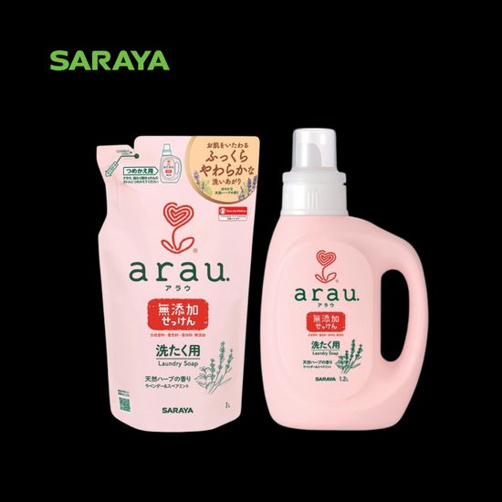 เซ็ตสบู่ซักผ้า อะราอุ. (ขวด+ถุงเติม) : arau. Laundry Soap Set (Bottle+Refill)