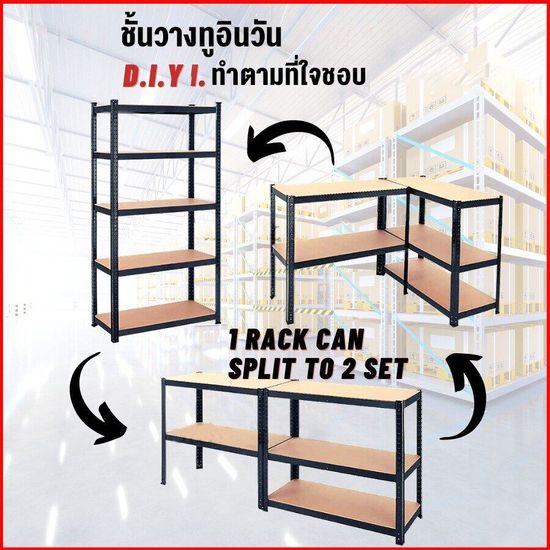 SW ชั้นวางของ ชั้นวางสินค้า ชั้นวางของชั้นเหล็ก รับน้ำหนัก 800KG 3/4/5ชั้น ชั้นเก็บอุปกรณ์ แข็งแรง ทนทาน ชั้นวางของครัค