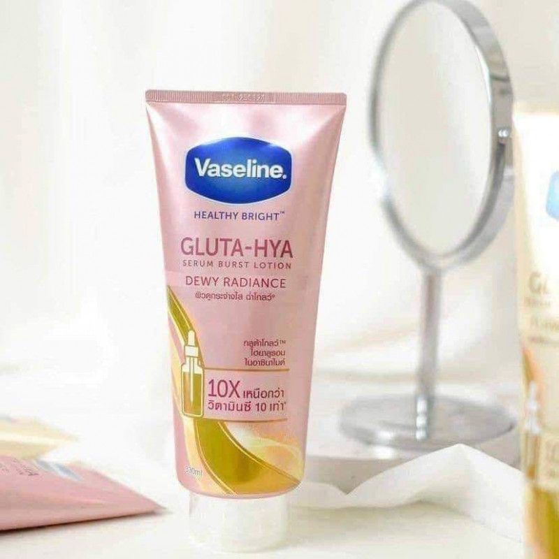 【ส่งจากไทย】ครีมทาผิว วาสลีน Vaseline เฮลธี้ ไบรท์ กลูต้า ไฮยา เซรั่ม เบิสท์ โลชั่น healthy brightening glutathione serum facial lotion