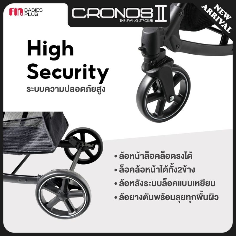 FIN รถเข็นเด็ก ปรับเข็นได้2ทิศทาง รุ่น CART610 รถเข็นปรับโยกได้ รองรับน้ำหนักได้ถึง 25kg.