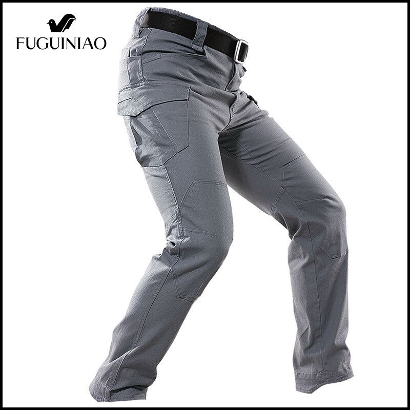 FUGUINIAO กางเกงยุทธวิธีพร็อพ Multifunctional Stretch Mountaineering Tactical Pants