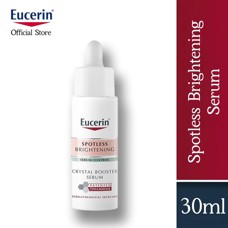 Eucerin ยูเซอริน SPOTLESS BRIGHTENING SEBUM CONTROL CRYSTAL BOOSTER SERUM 7ml/30ml สกินแคร์ เซรั่ม