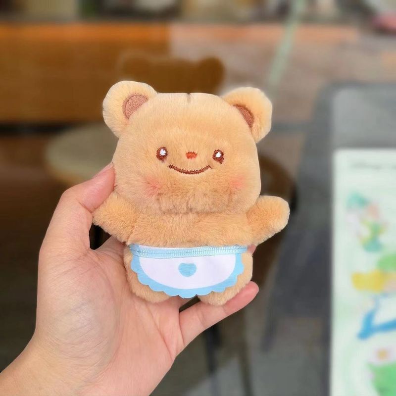 Ohaya 丨 Ah Woo One Bite| Ins Butter Bear Plush Bag Charm นุ ่ มน ่ ารัก Bib Bear คู ่ โรงเรียนกระเป ๋ าพวงกุญแจจี ้ F369