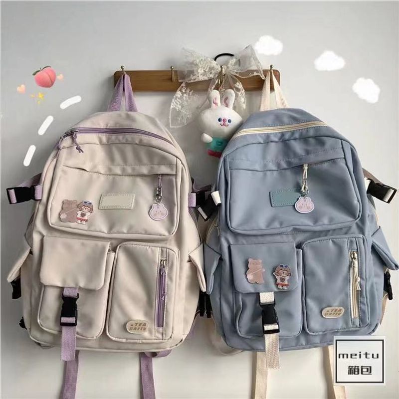 กระเป๋าเป้ผู้หญิง  กระเป๋านักเรียน Japanese College Fengsen College Student Female Simple Backpack