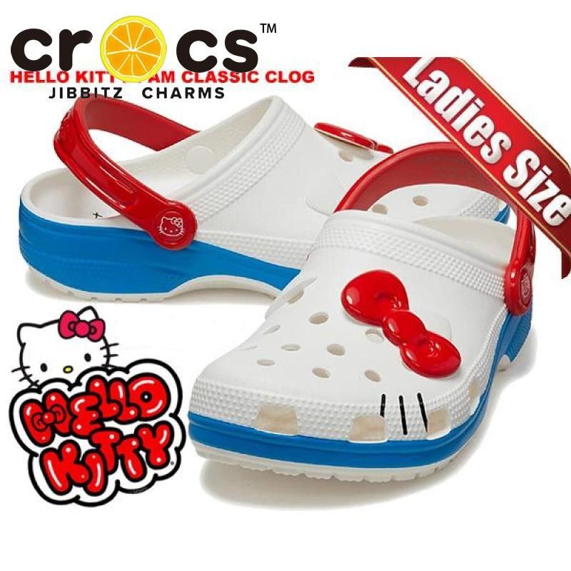 รองเท้า cross แท้ HELLO KITTY CLASSIC CLOG รองเท้าไปทะเล รองเท้ากันลื่น#209438