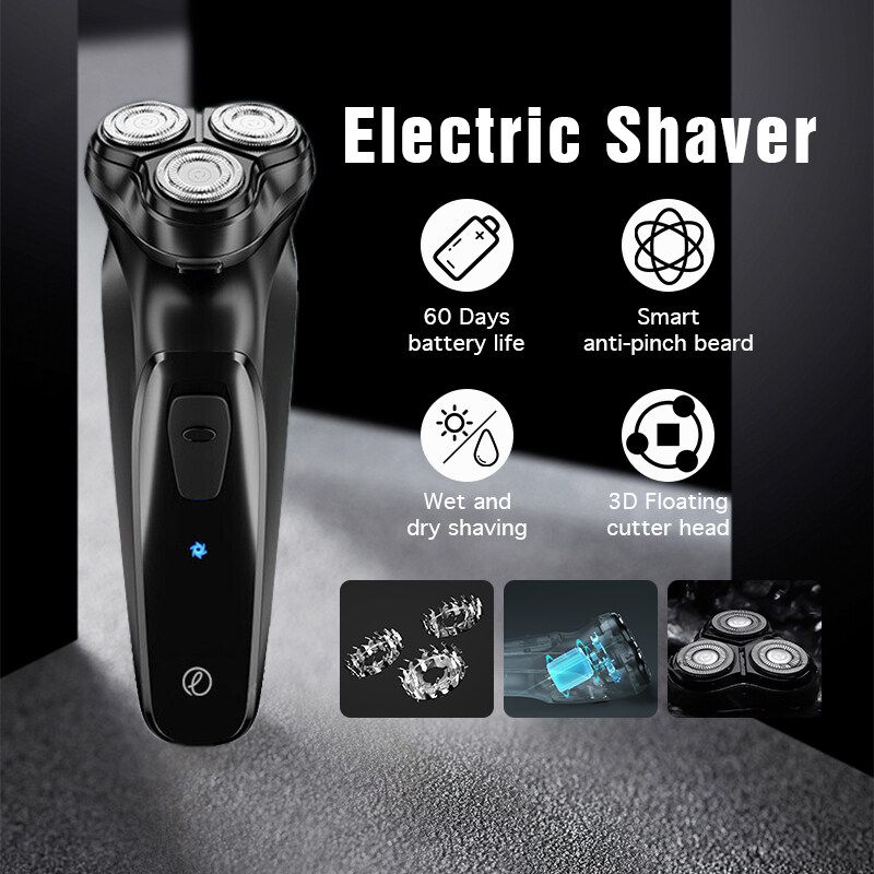 Enchen Electric Shaver BlackStone 3D ที่โกนหนวดไฟฟ้า เครื่องโกนหนวดไฟฟ้า โกนหนวดไฟฟ้า ใบมีด 3D ที่โกนหนวด กันน้ำ สีดำ