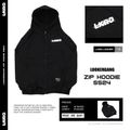 Looker Gang:Zip Hoodie ฮู้ดซิปสีดำ,01