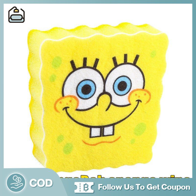 【I Furniture store】เฟอร์นิเจอร์สำหรับตกแต่งน่ารัก SpongeBob ชั้นวางระบายน้ำ งห้องครัว ในครัวเรือนชั้นวางของอ่างล้างจานแปรงล้างจานเช็ดอ่างล้างจานติดผนัง HZGKW0155